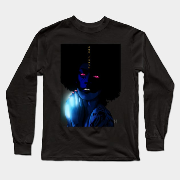 Sun Eater (With Text) Long Sleeve T-Shirt by Specimen 212_41